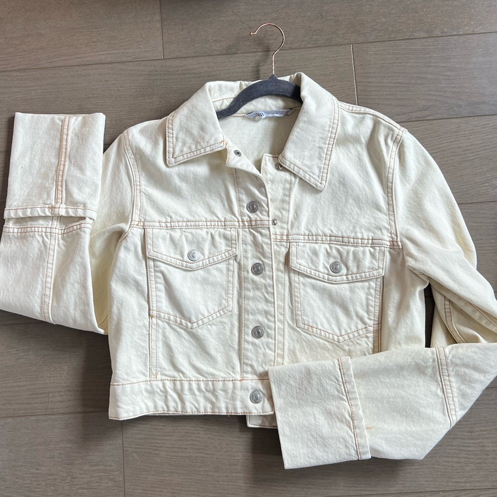 Zara stitched denim jacket